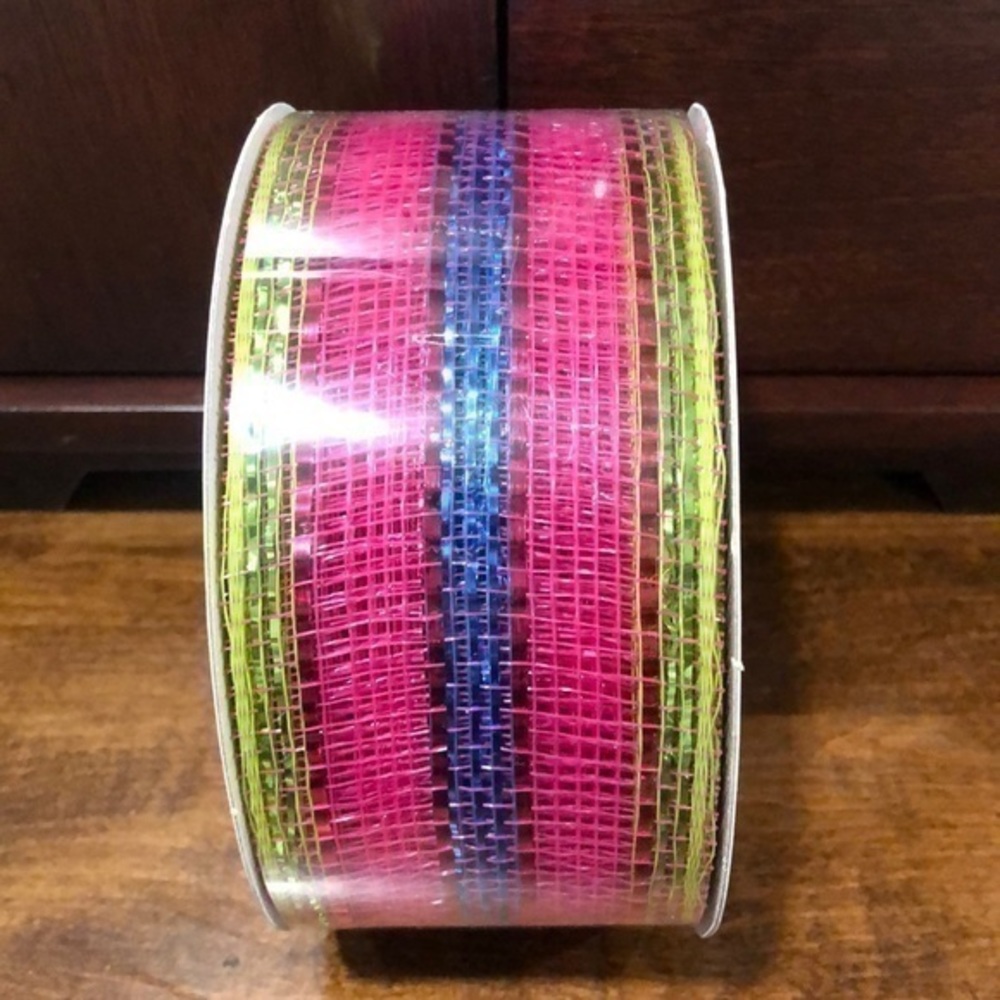 Poly ⭐️Mesh Metallic Wide Ribbon